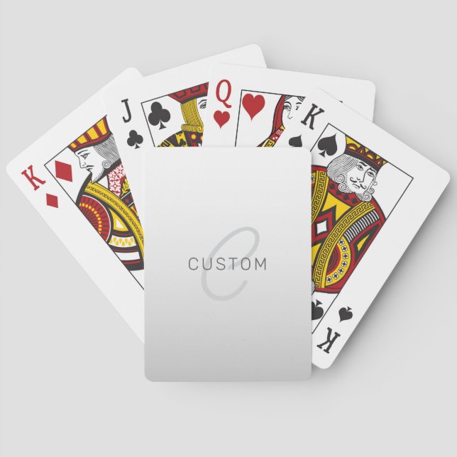 Jeu De Cartes Texte modifiable pour entreprise, salutation ou no (dos)