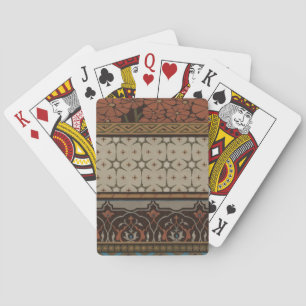 Jeu De Cartes Textile d'origine avec Motifs décoratifs