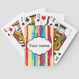 Jeu De Cartes Texture d'aquarelles