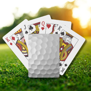Jeu De Cartes Texture de balle de golf blanche gaufree