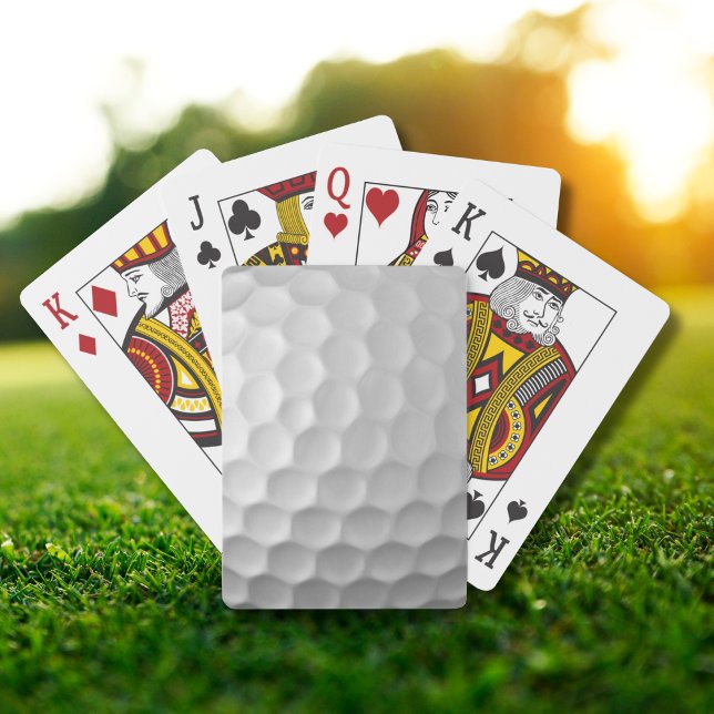 Jeu De Cartes Texture de balle de golf blanche gaufree (Créateur téléchargé)