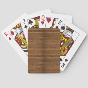 Jeu De Cartes Texture en bois