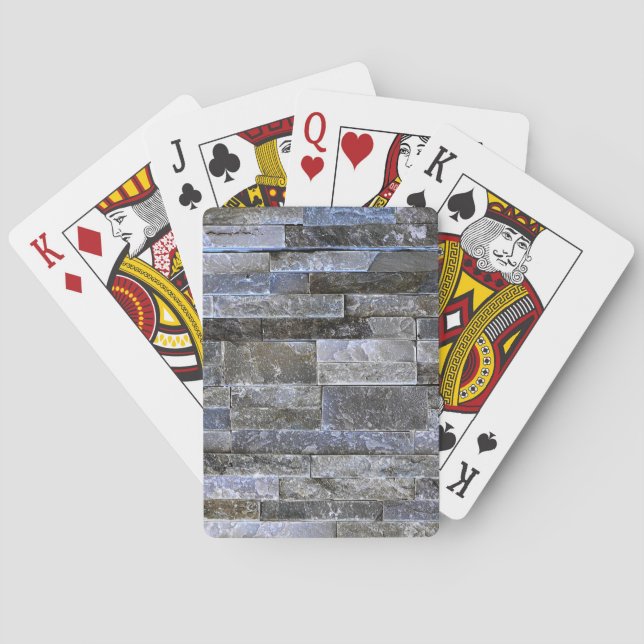 Jeu De Cartes Texture murale en brique cool (dos)