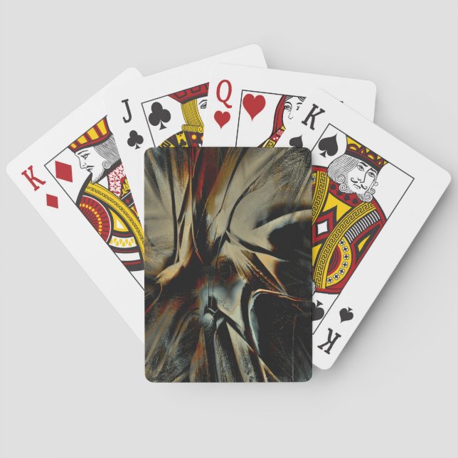 Jeu De Cartes texture satinée foncée grattée tissu virtuel grond (dos)