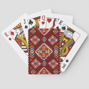 Jeu De Cartes Texture traditionnelle tribale, ethnique sans cout