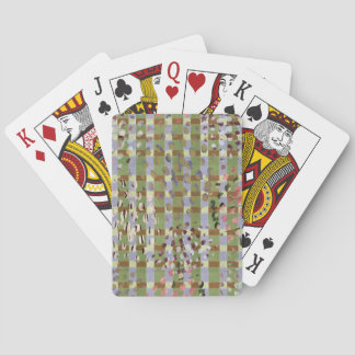 Jeu De Cartes Textured Pointillism Grid Pattern Artwork