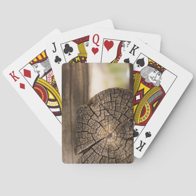 Jeu De Cartes Textures en bois Cabine (dos)
