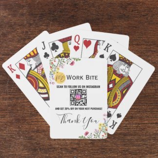 Jeu De Cartes Thank You Wildflower Business Instagram Qr Code