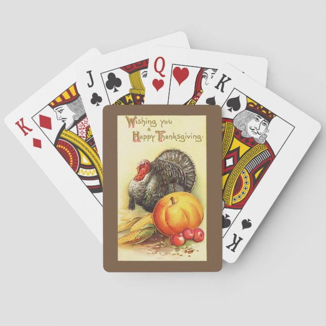 Jeu De Cartes Thanksgiving Turquie (dos)