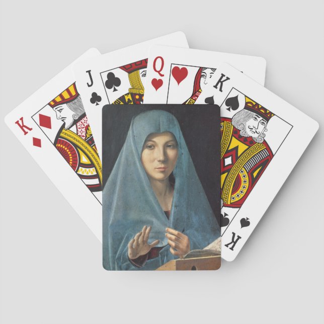 Jeu De Cartes The Annunciation, 1474-75 (oil on panel) (dos)