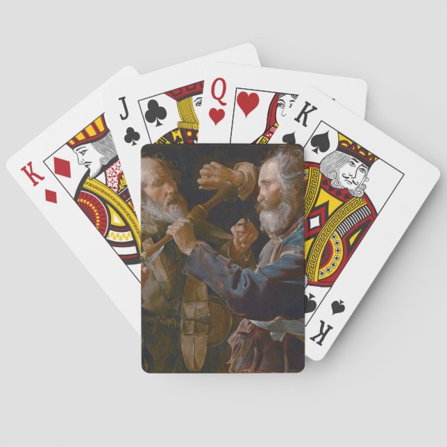 Jeu De Cartes The Beggars' Brawl, c.1625-30 (dos)