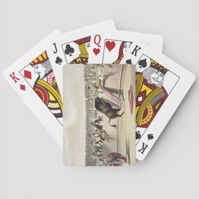 Jeu De Cartes The Bull Leaping the Barriers, 1865 (dos)