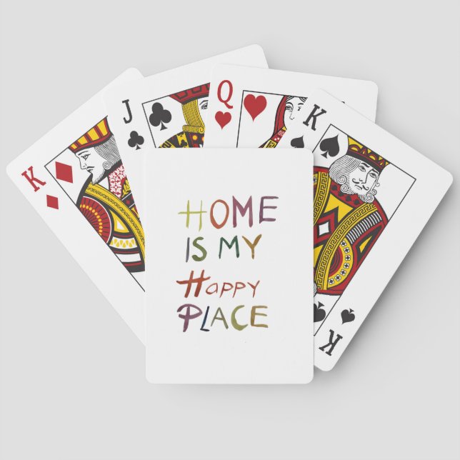 Jeu De Cartes The Happy Introvert “Home Is My Happy Place” (dos)