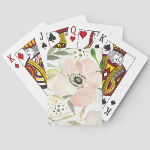 Jeu De Cartes The Joy of White   Watercolor Floral Pattern