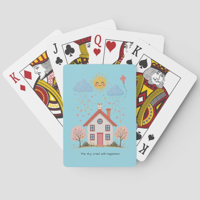 Jeu De Cartes The sky cried with happiness (dos)