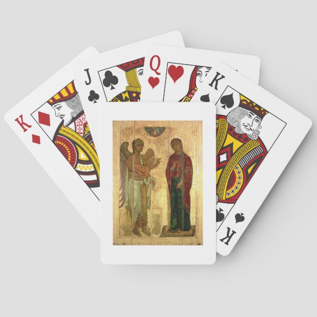 Jeu De Cartes The Ustiug Annunciation, c.1130-40 (tempera on pan (dos)