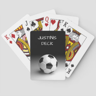 Jeu De Cartes Thème de balle de soccer Personnalisé Jouer Cartes