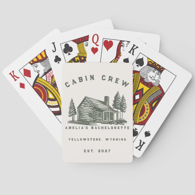 Jeu De Cartes Thème de camp Week-end de camping Enterrement de v (dos)