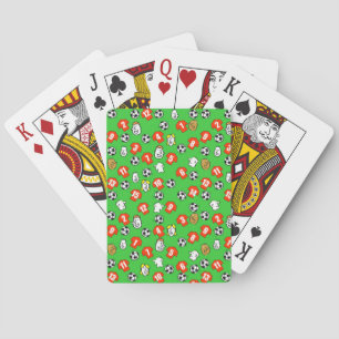 Jeu De Cartes Thème de football avec Chemises rouges