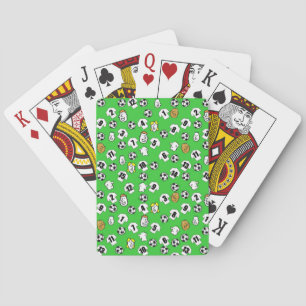 Jeu De Cartes Thème de football avec des maillots blancs