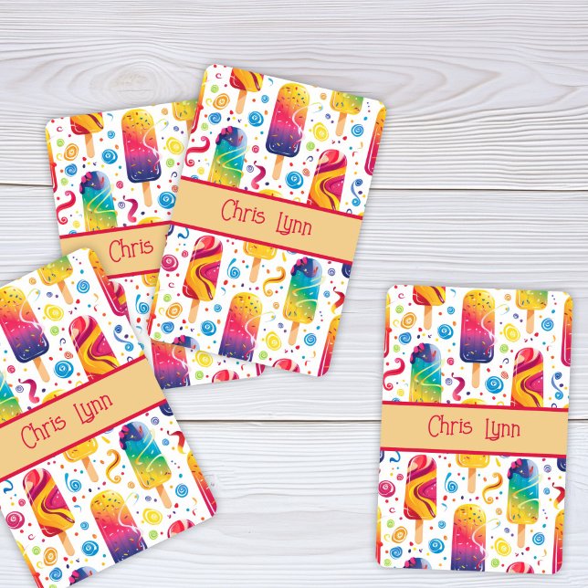Jeu De Cartes Thème de friandise glacée estivale abstraite Mod   (Créateur téléchargé)