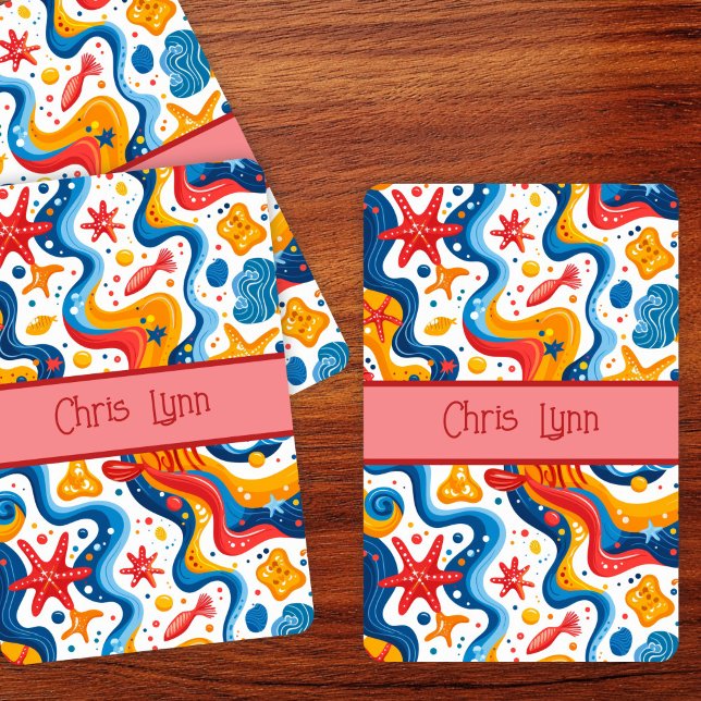 Jeu De Cartes Thème de plage Abstrait avec Starfish (Créateur téléchargé)