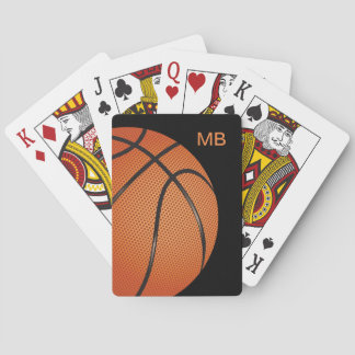 Jeu De Cartes Thème frais de basket-ball de monogramme