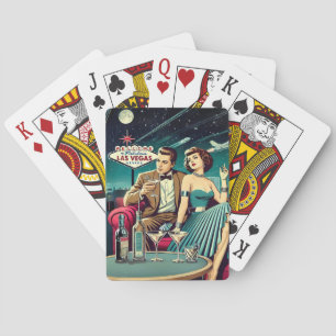 Jeu De Cartes Thème Martini Las Vegas Espace Age Soirée
