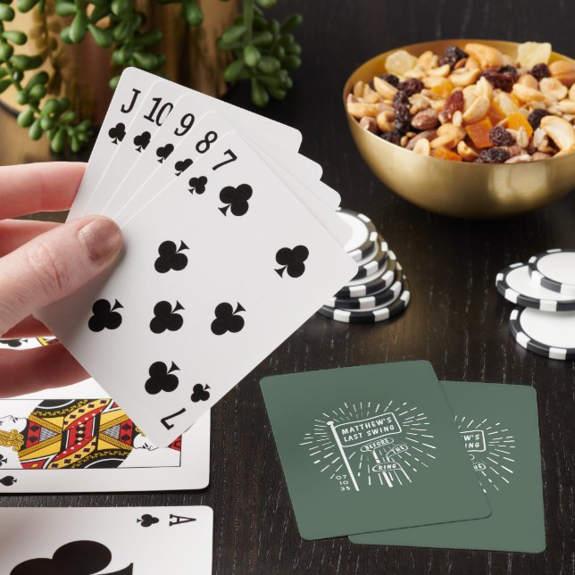 Jeu De Cartes Thème Moderne Rétro pour Enterrement de Vie de Gar (In Situ)