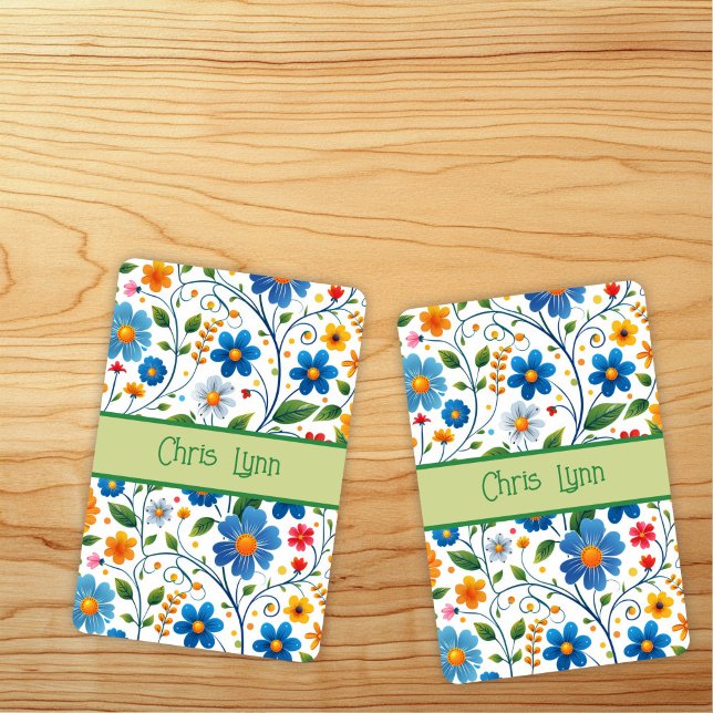 Jeu De Cartes Thème Mood Fleurs Abstraites (Créateur téléchargé)