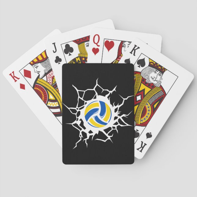 Jeu De Cartes Thème Volleyball (dos)