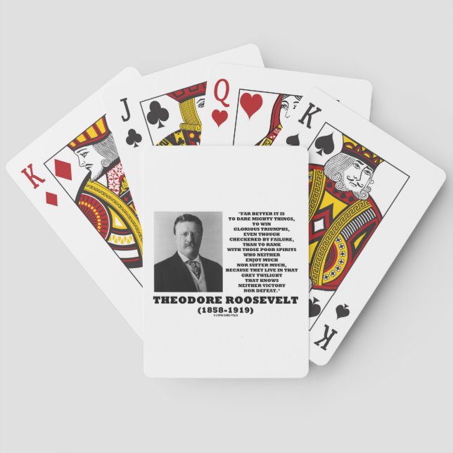 Jeu De Cartes Theodore Roosevelt ose Mighty Thote (dos)