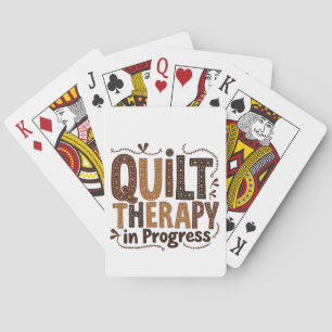Jeu De Cartes Thérapie par courtepointe en cours de fabrication