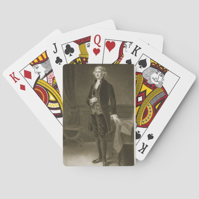Jeu De Cartes Thomas Jefferson, 3e président des États-Unis (dos)
