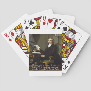 Jeu De Cartes Thomas Paine "My Brethren" Quote Gifts & Cards