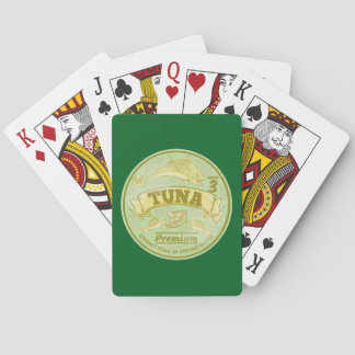 Jeu De Cartes Thon peut pop art en étain poisson