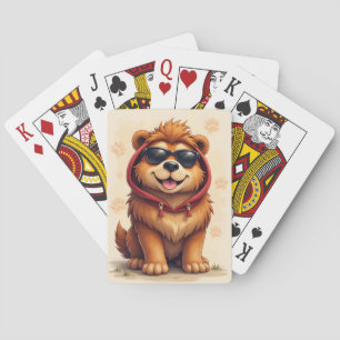 Jeu De Cartes Tibétain Mastiff Drôle Chien Kawaii