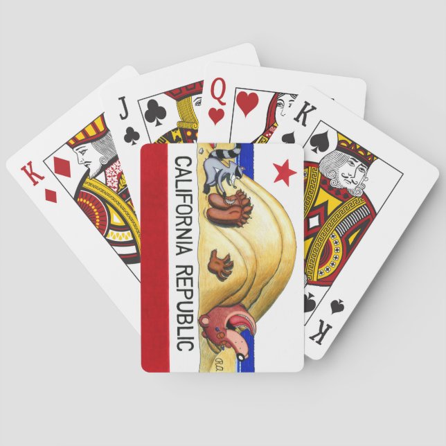 Jeu De Cartes Ticklish California Bear Flag (dos)