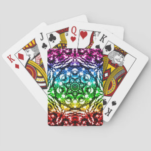 Jeu De Cartes Tiedye Mandala Étoile Arc-en-ciel
