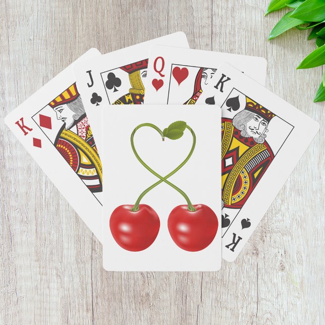 Jeu De Cartes Tige de cerise en forme de cœur (Créateur téléchargé)
