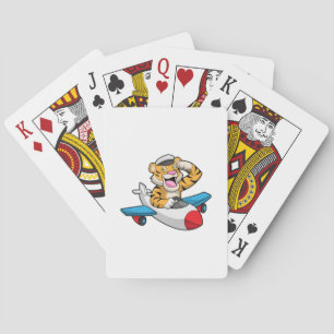 Jeu De Cartes Tiger comme pilote dans l'avion