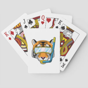 Jeu De Cartes Tiger comme plongeur avec tuba