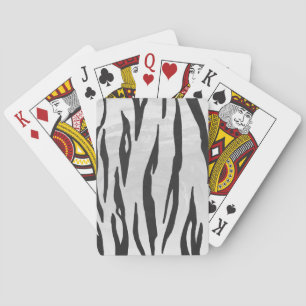 Jeu De Cartes Tiger noir et blanc