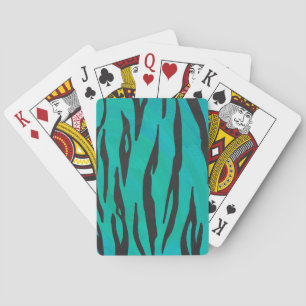 Jeu De Cartes Tiger noir et Turquoise