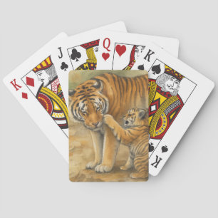 Jeu De Cartes Tiger Tenderness - Parent et Cub en Forêt