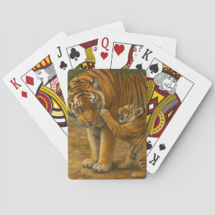 Jeu De Cartes Tiger Tenderness - Parent et Cub en Forêt