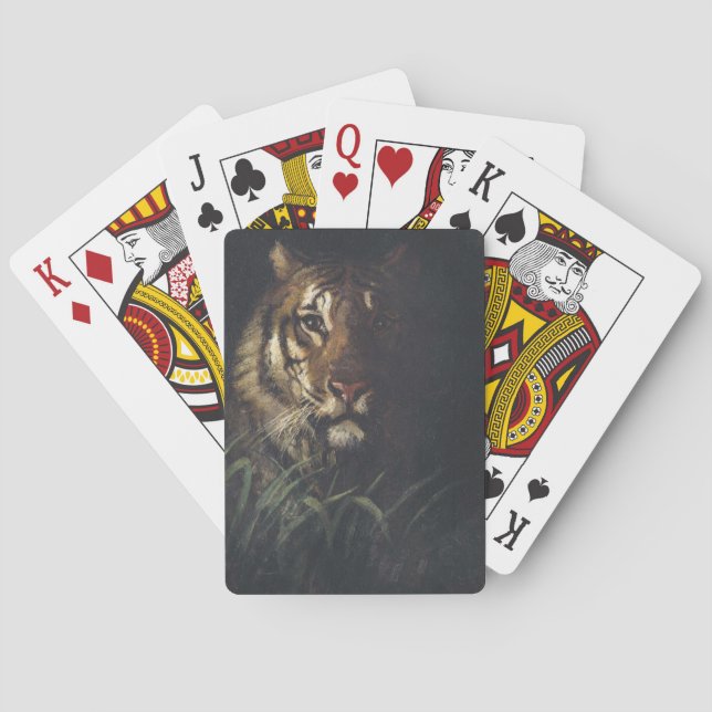 Jeu De Cartes Tiger's Head (par Abott Handerson Thayer) (dos)