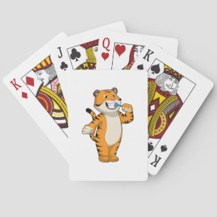 Jeu De Cartes Tigre avec brosse à dents