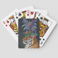 Tigre avec tête tropicale
