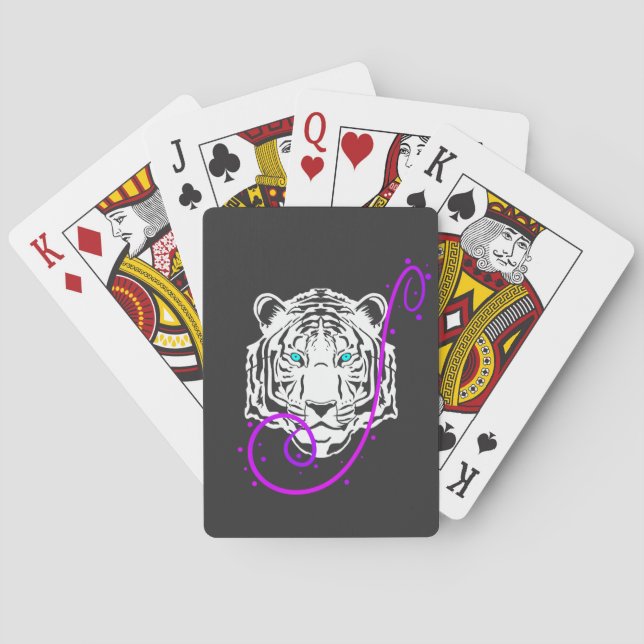 Jeu De Cartes Tigre blanc (dos)